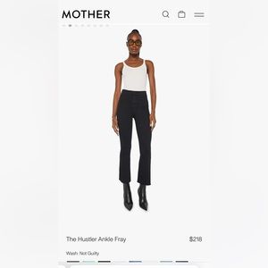 MOTHER jeans Hustler Ankle fray size 30